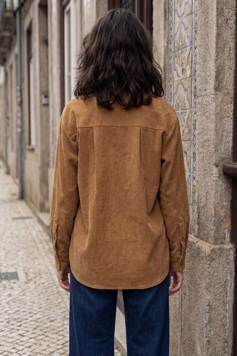 Camisa oversized pana - Imagen 6