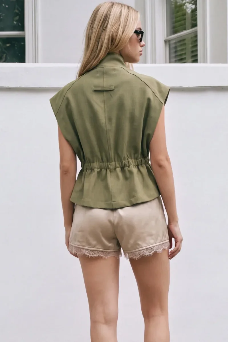 Chaleco cuello alto botones - Imagen 6