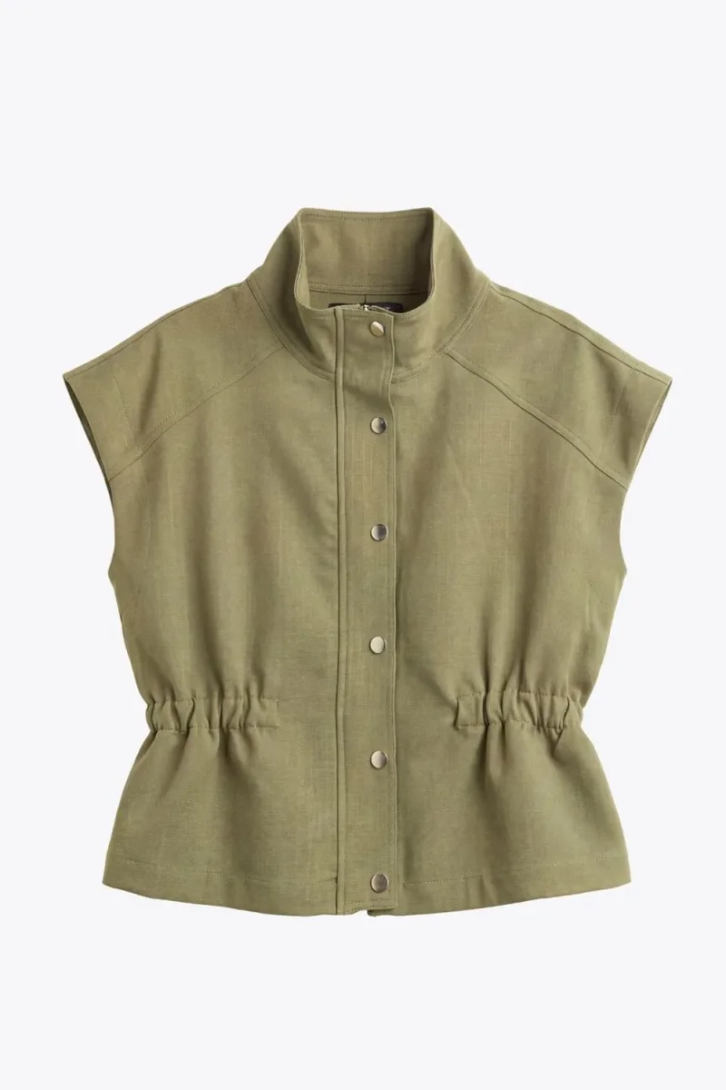 Chaleco cuello alto botones - Imagen 7