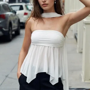 Crop top Aurelia con choker