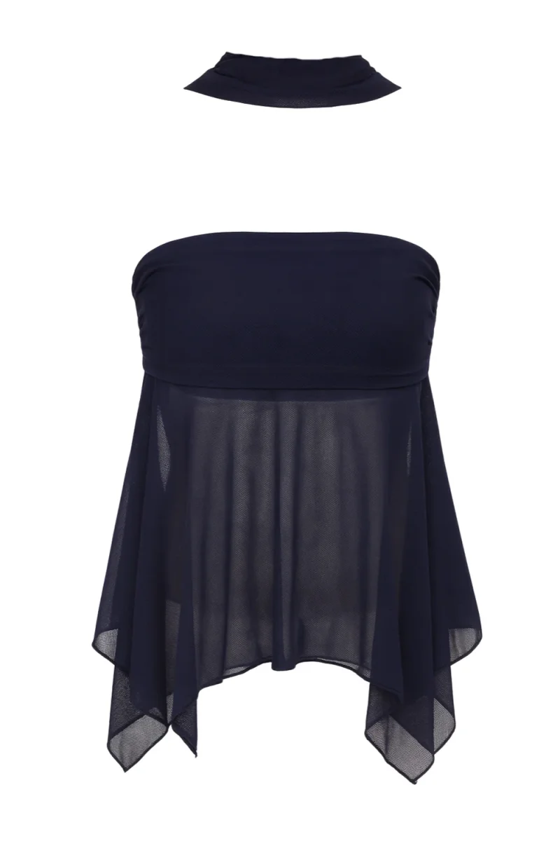 Crop top Aurelia con choker - Imagen 7