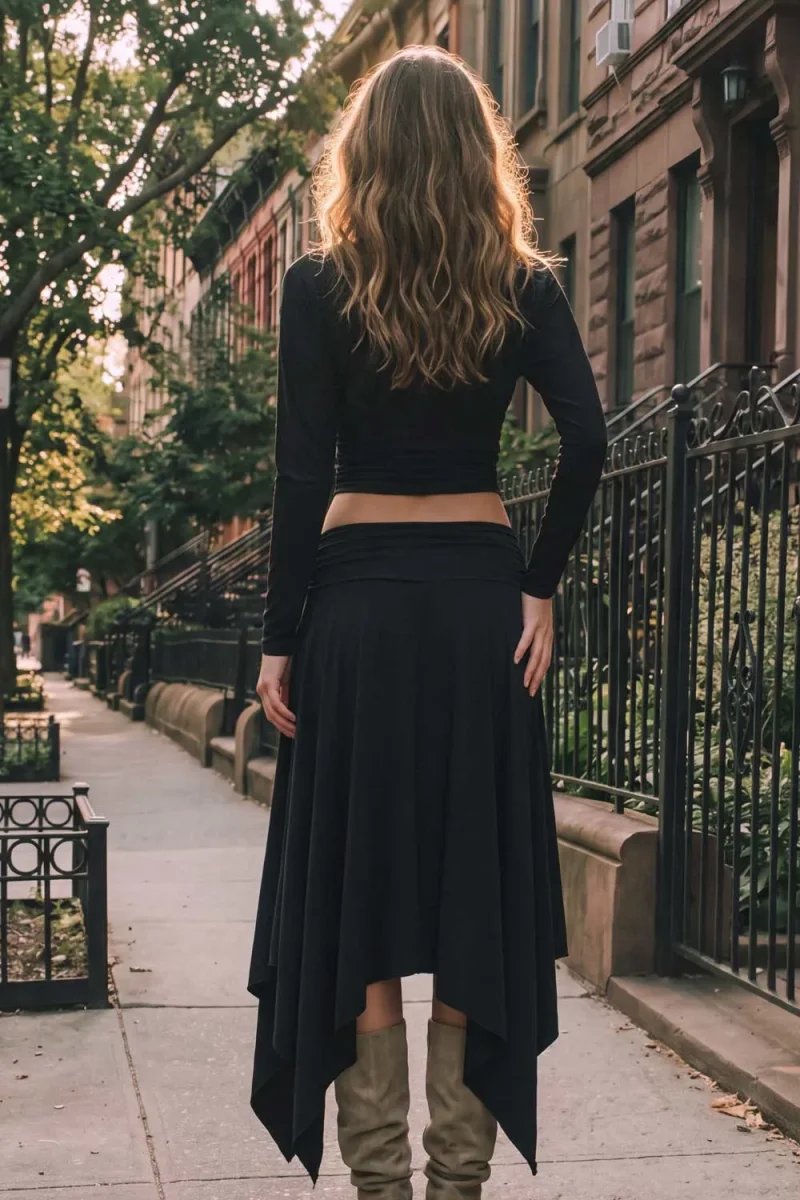 Falda midi asimétrica - Imagen 5