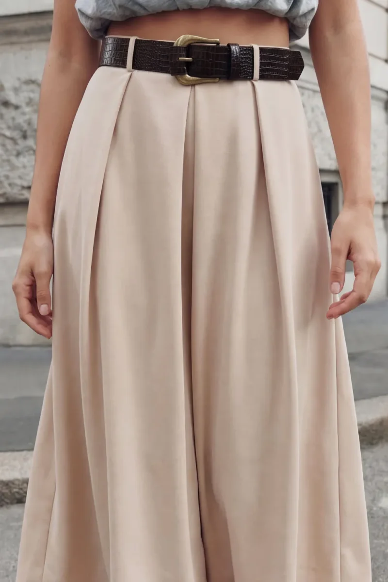 Falda midi cinturón - Imagen 6