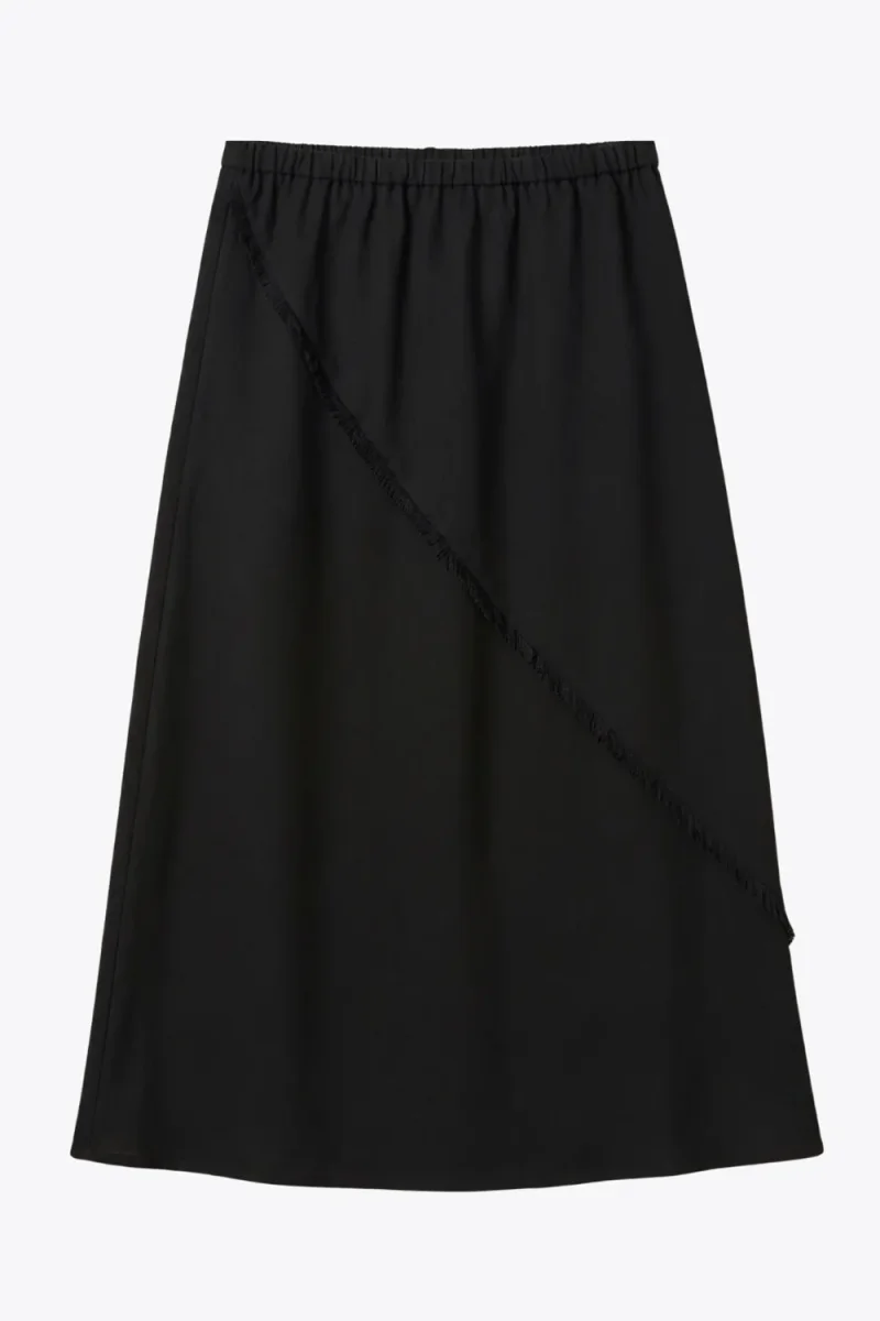 Falda midi costura asimétrica - Imagen 7
