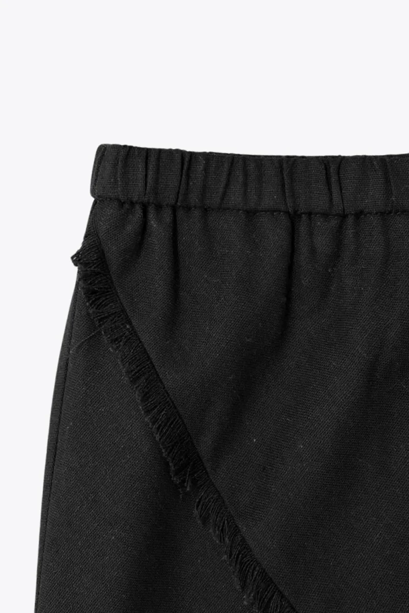 Falda midi costura asimétrica - Imagen 9