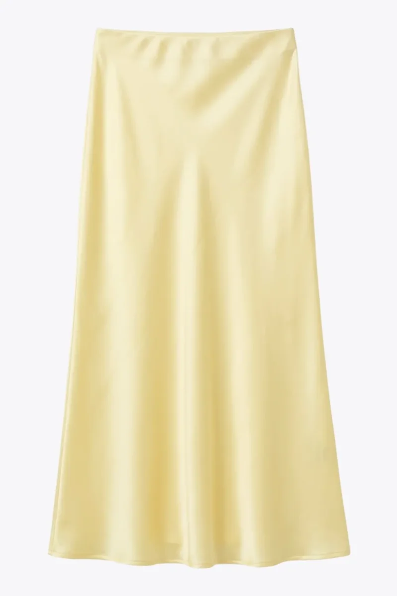 Falda midi satin - Imagen 7