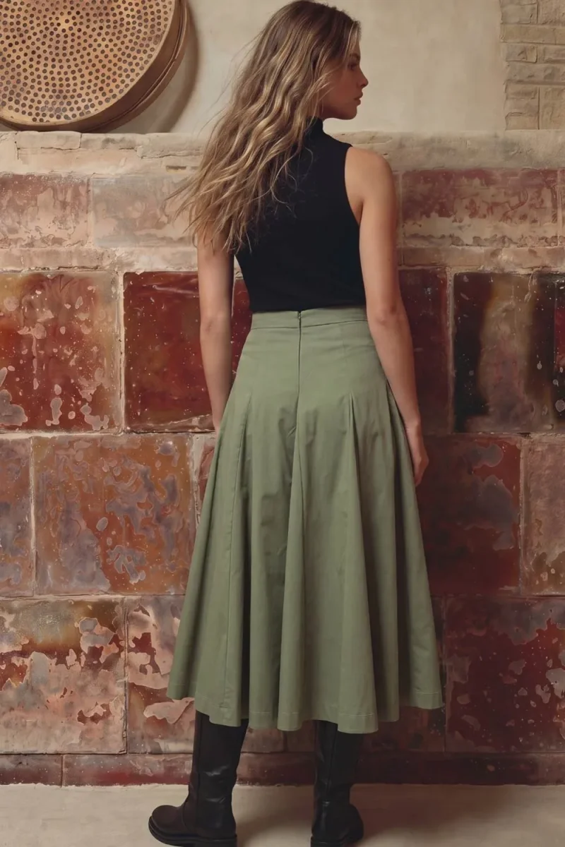 Falda midi tablones - Imagen 3
