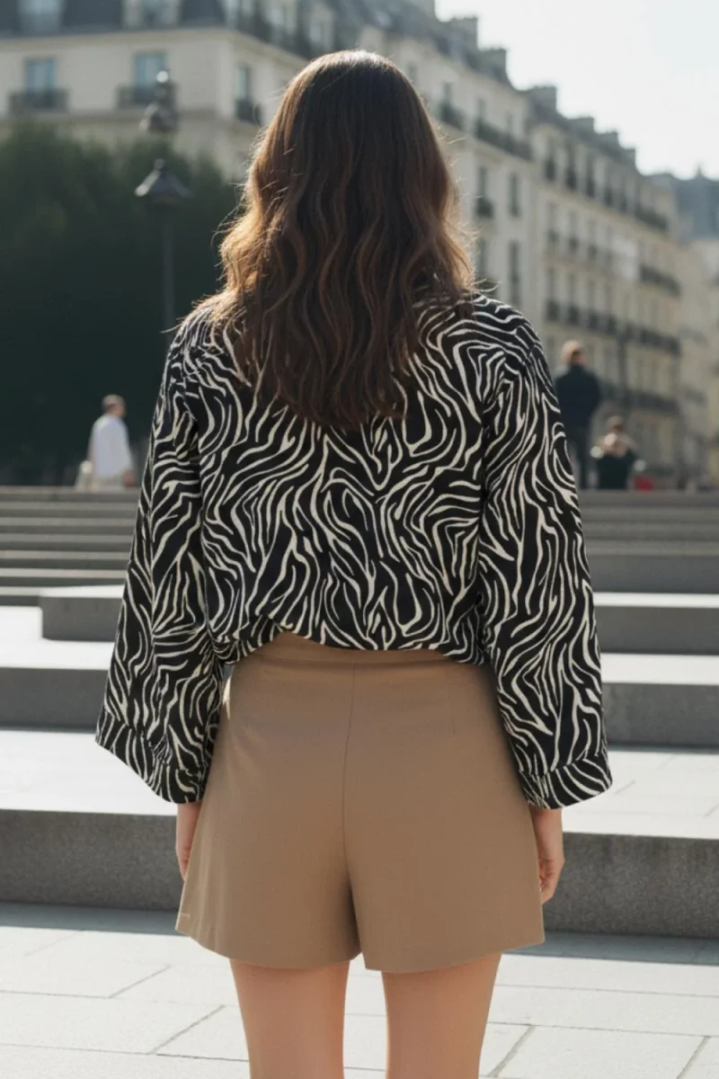 Falda pantalón botón - Imagen 5