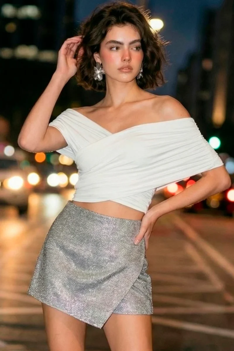 Falda pantalón brillos - Imagen 4
