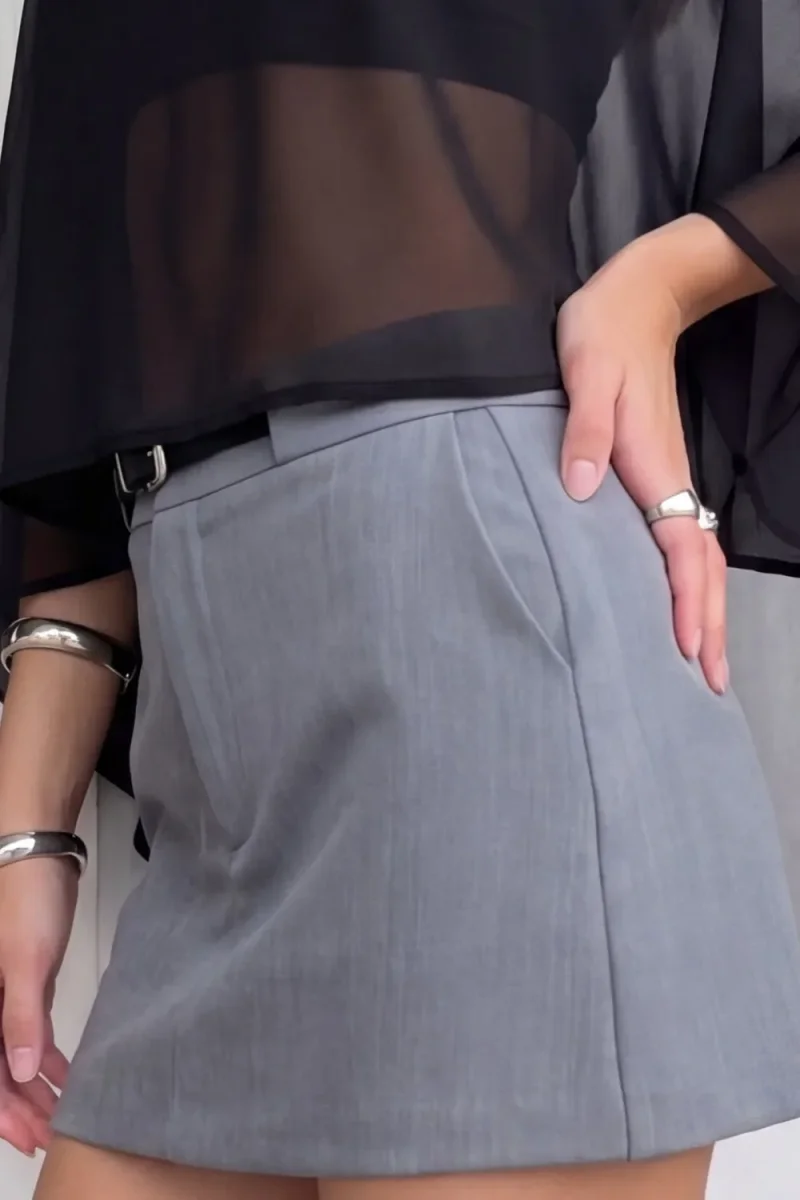 Falda pantalón cinturón - Imagen 5