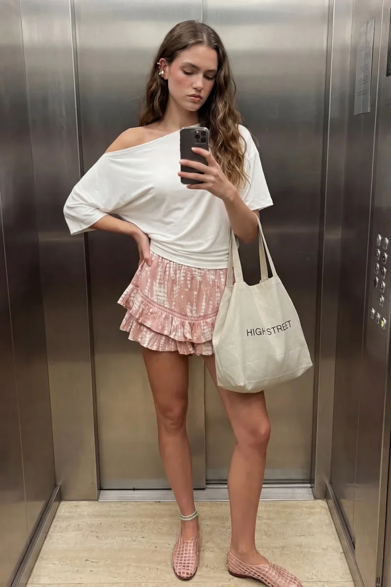 Falda pantalón estampado - Imagen 2