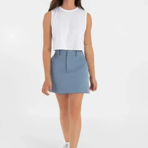 Falda short ajustado cintura alta con pretina