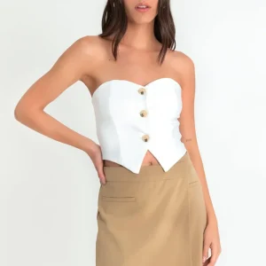 Falda short corto pretina criss cross con vivos