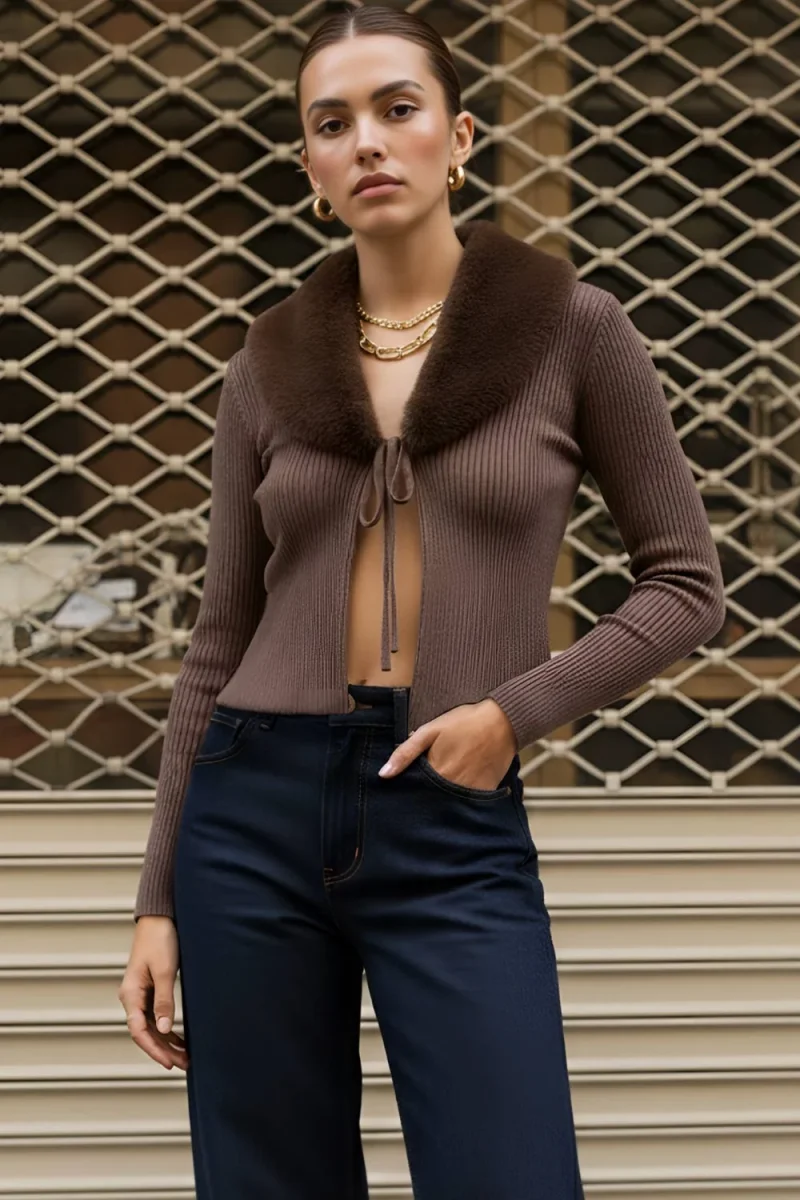 Jersey cuello efecto pelo - Imagen 4
