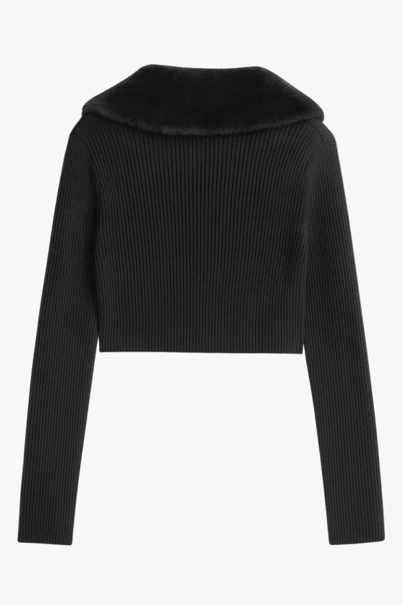 Jersey cuello efecto pelo - Imagen 6