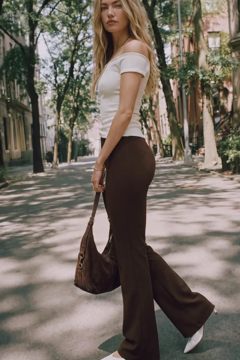 Legging flare cintura elástica - Imagen 4
