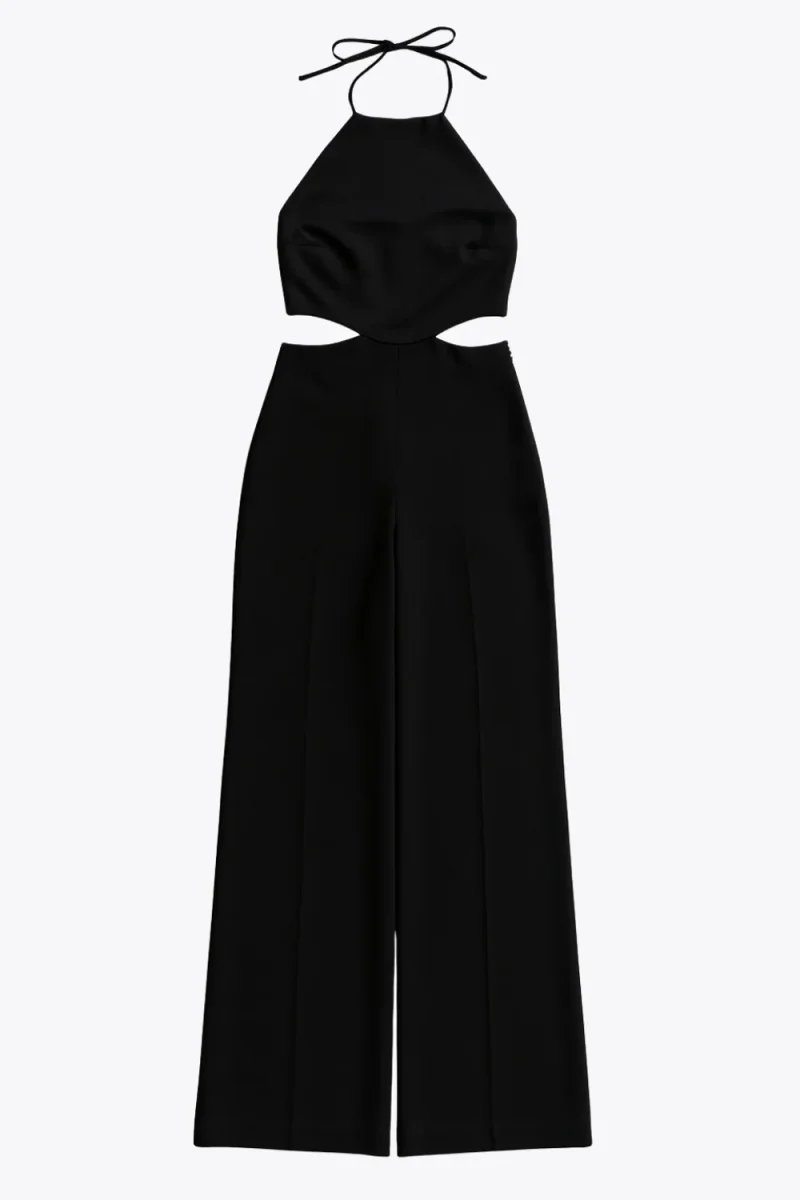 Palazzo halter con cut out en cintura - Imagen 6