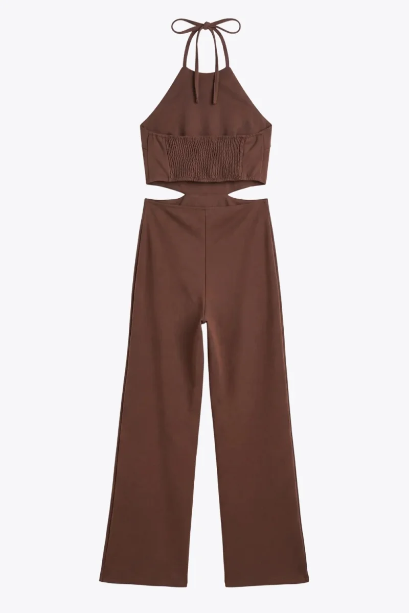 Palazzo halter con cut out en cintura - Imagen 8