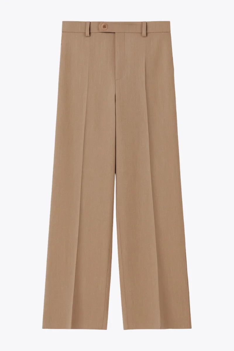Pantalón ajustado de cintura alta con raya fit recto - Imagen 4