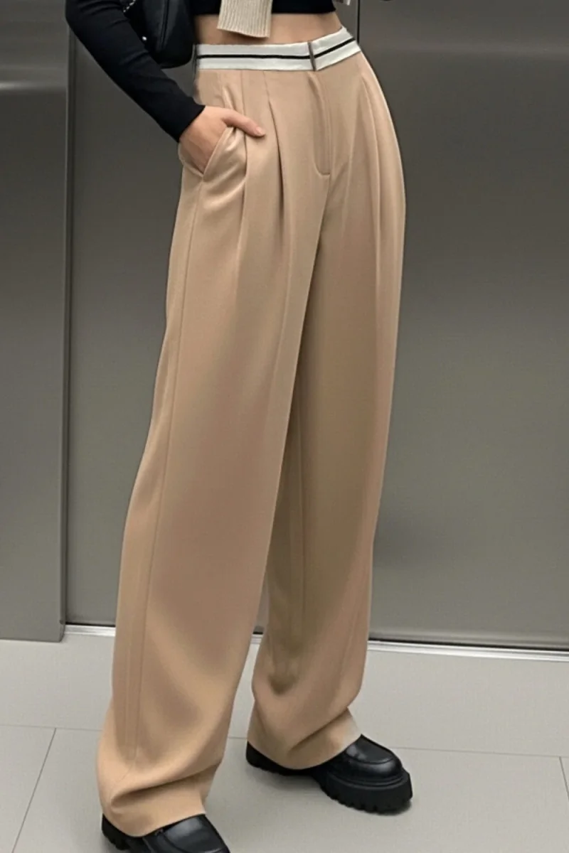 Pantalón ancho cintura vuelta - Imagen 3
