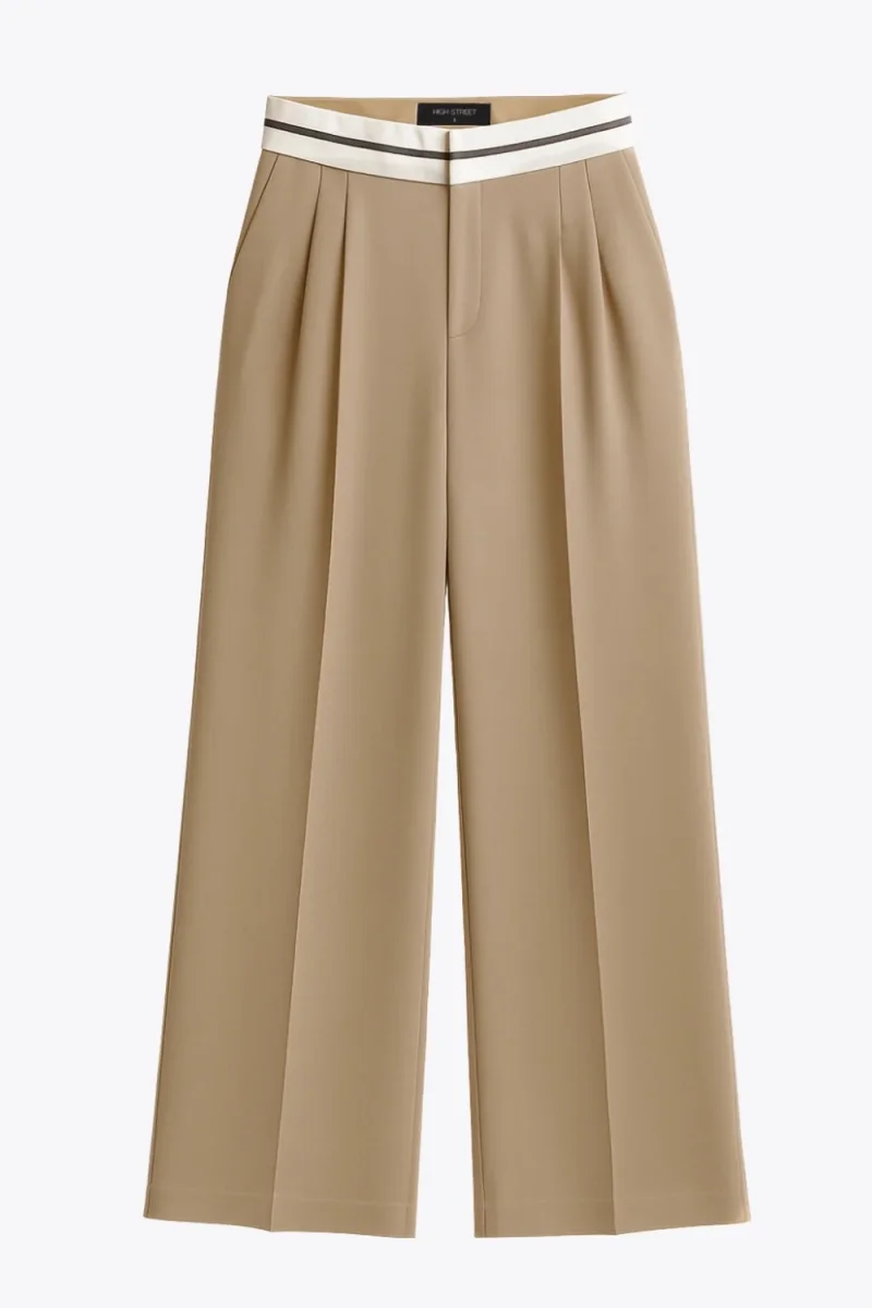 Pantalón ancho cintura vuelta - Imagen 5