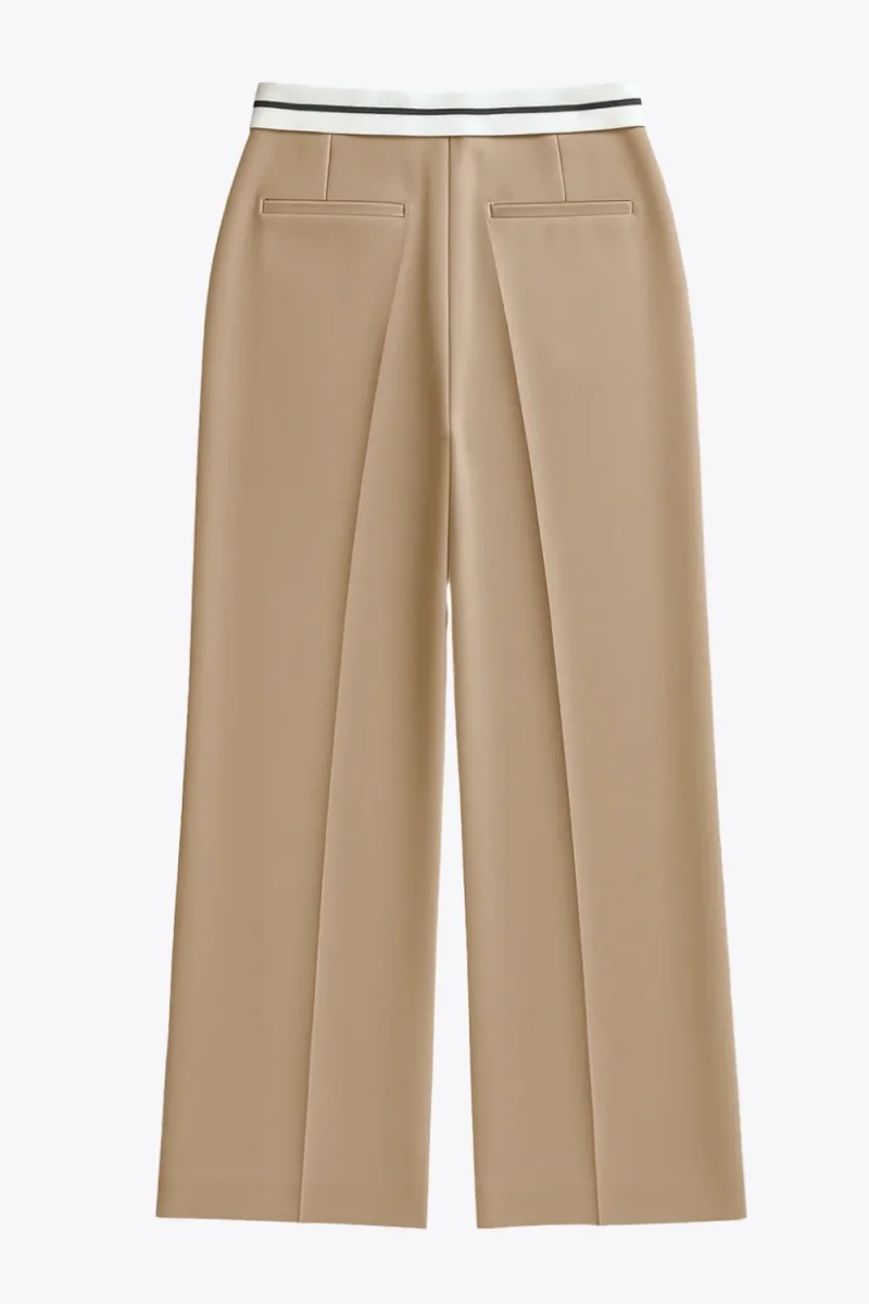Pantalón ancho cintura vuelta - Imagen 6