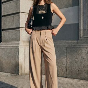 Pantalón ancho maxi pinza