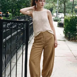 Pantalón bombacho satín