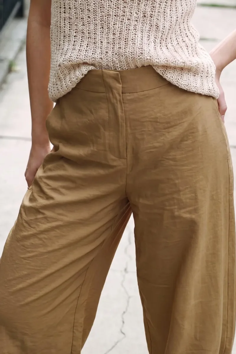Pantalón bombacho satín - Imagen 3