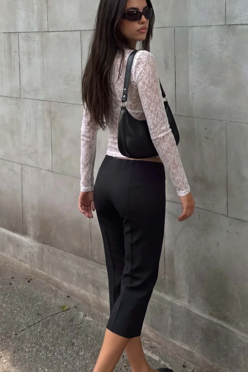 Pantalón capri ajustado - Imagen 5