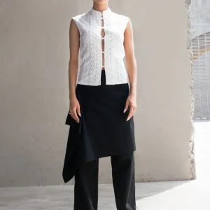 Pantalón con falda fit recto