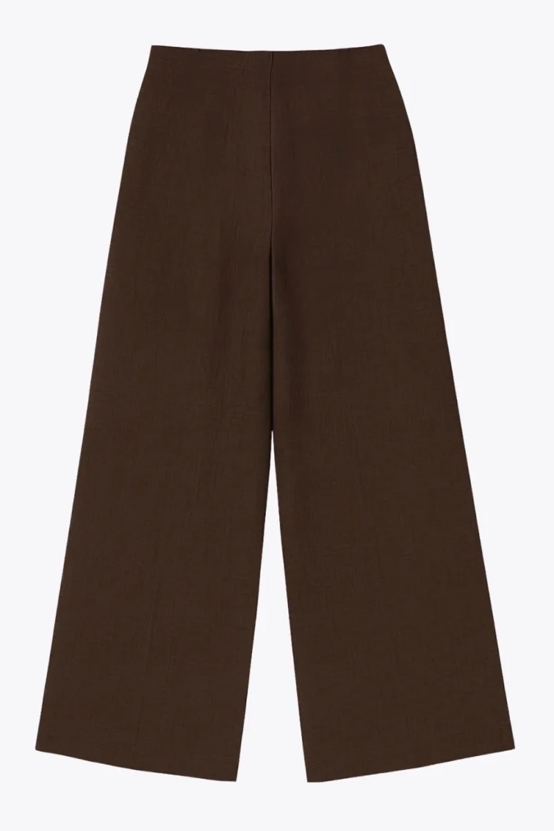 Pantalón con pinzas frontales de fit wide leg - Imagen 6