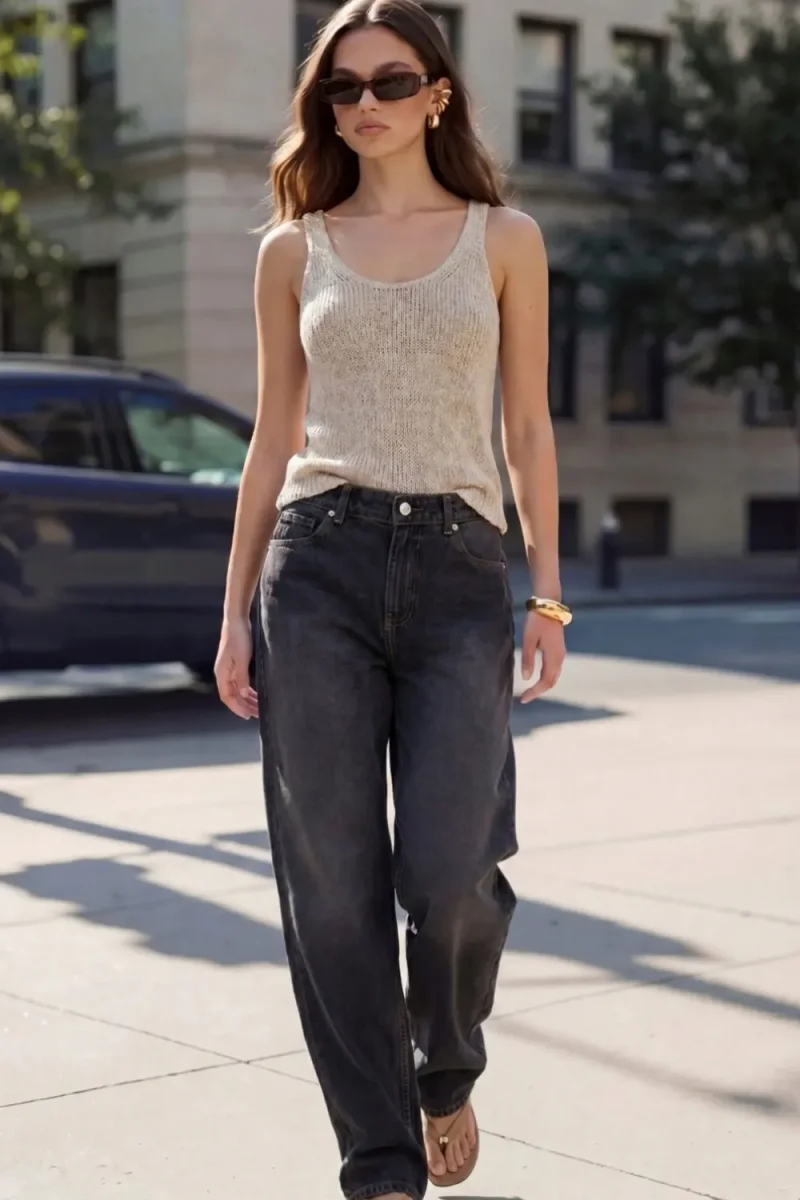 Pantalón de denim fit baggy - Imagen 2