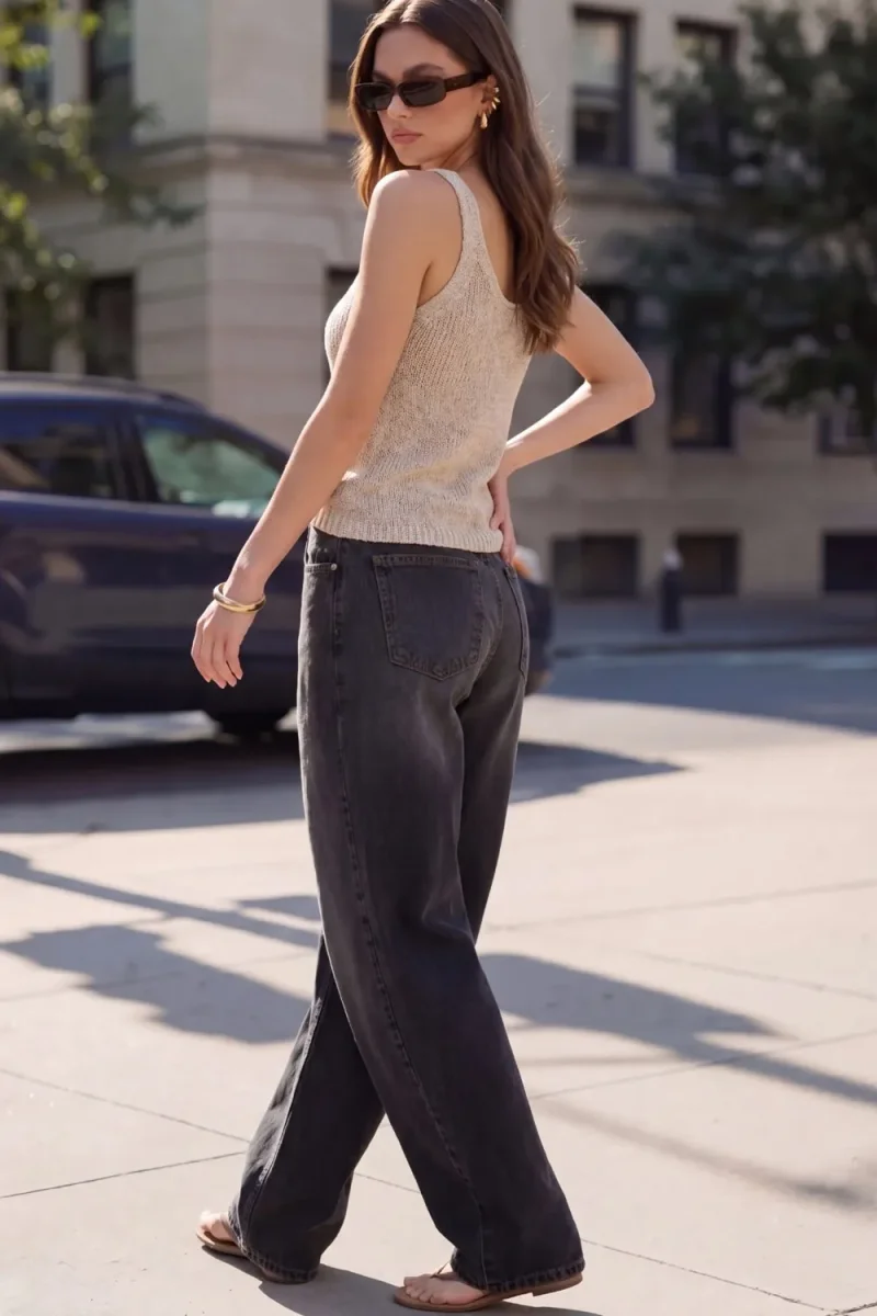 Pantalón de denim fit baggy - Imagen 4