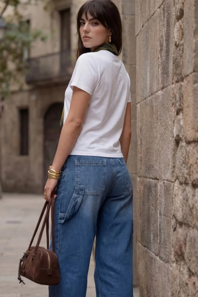 Pantalón de denim fit baggy carpenter - Imagen 3