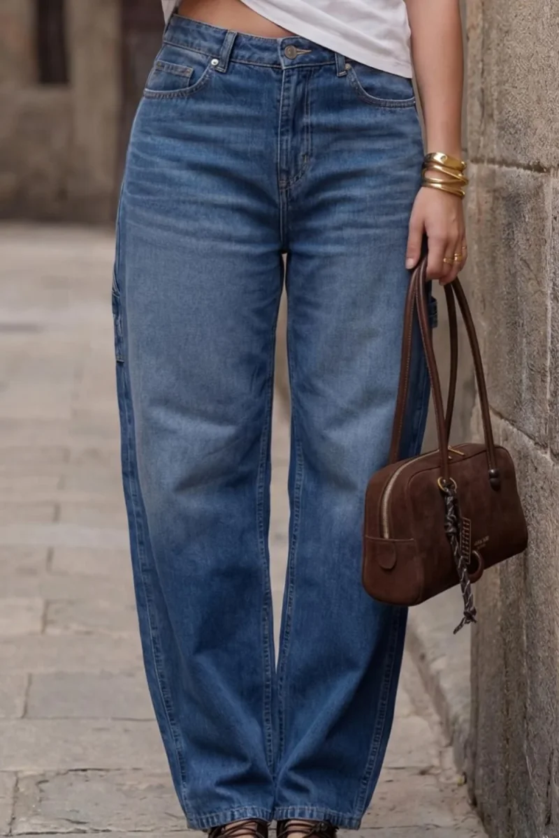 Pantalón de denim fit baggy carpenter - Imagen 4