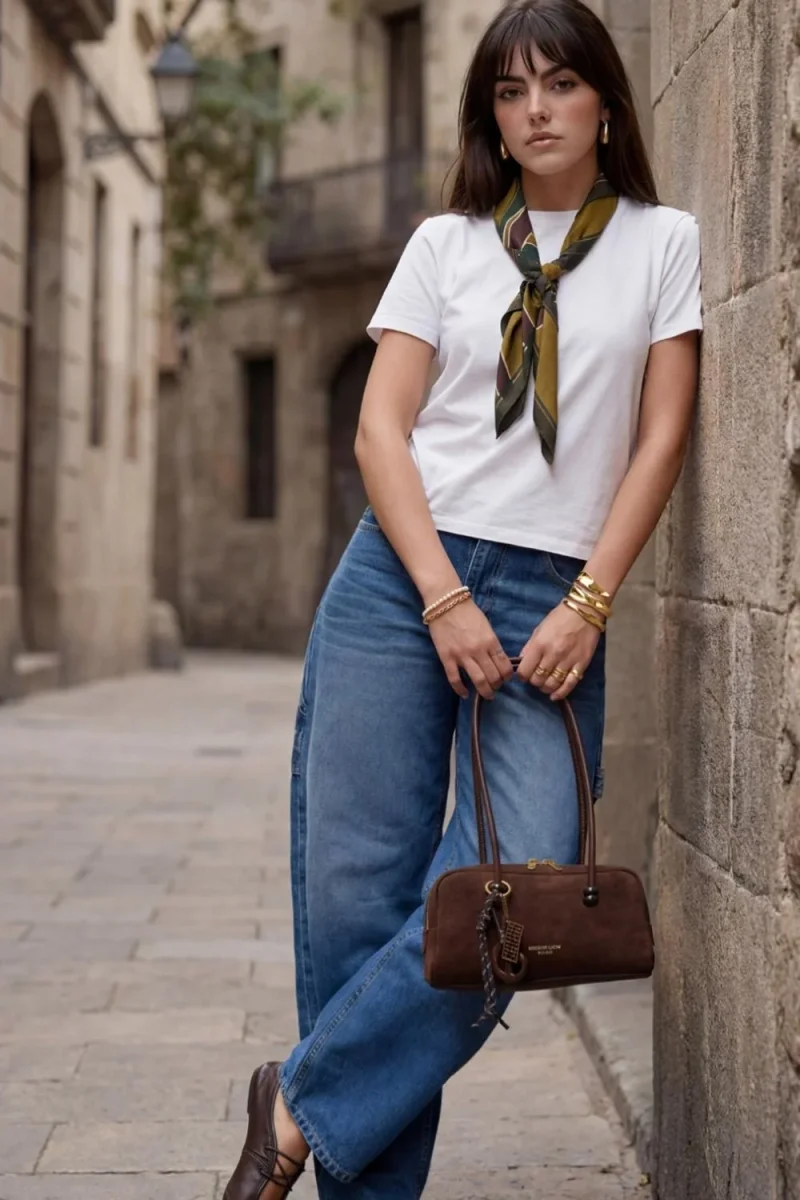 Pantalón de denim fit baggy carpenter - Imagen 5
