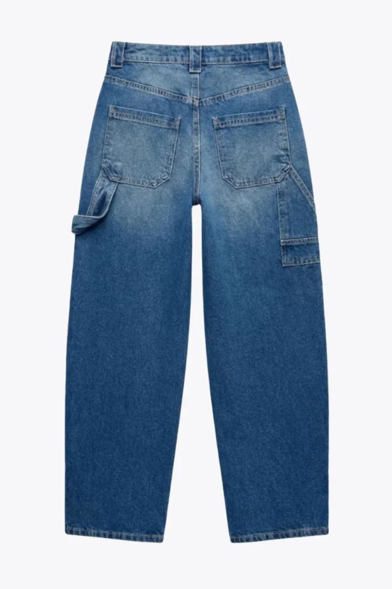 Pantalón de denim fit baggy carpenter - Imagen 8