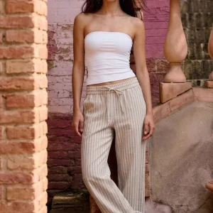 Pantalón de rayas con jareta