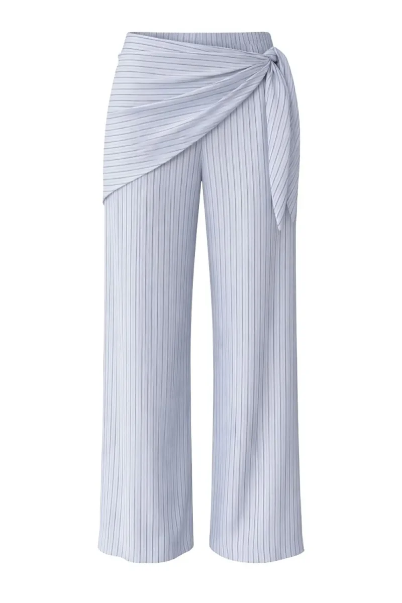 Pantalón de rayas nudo frontal - Imagen 5