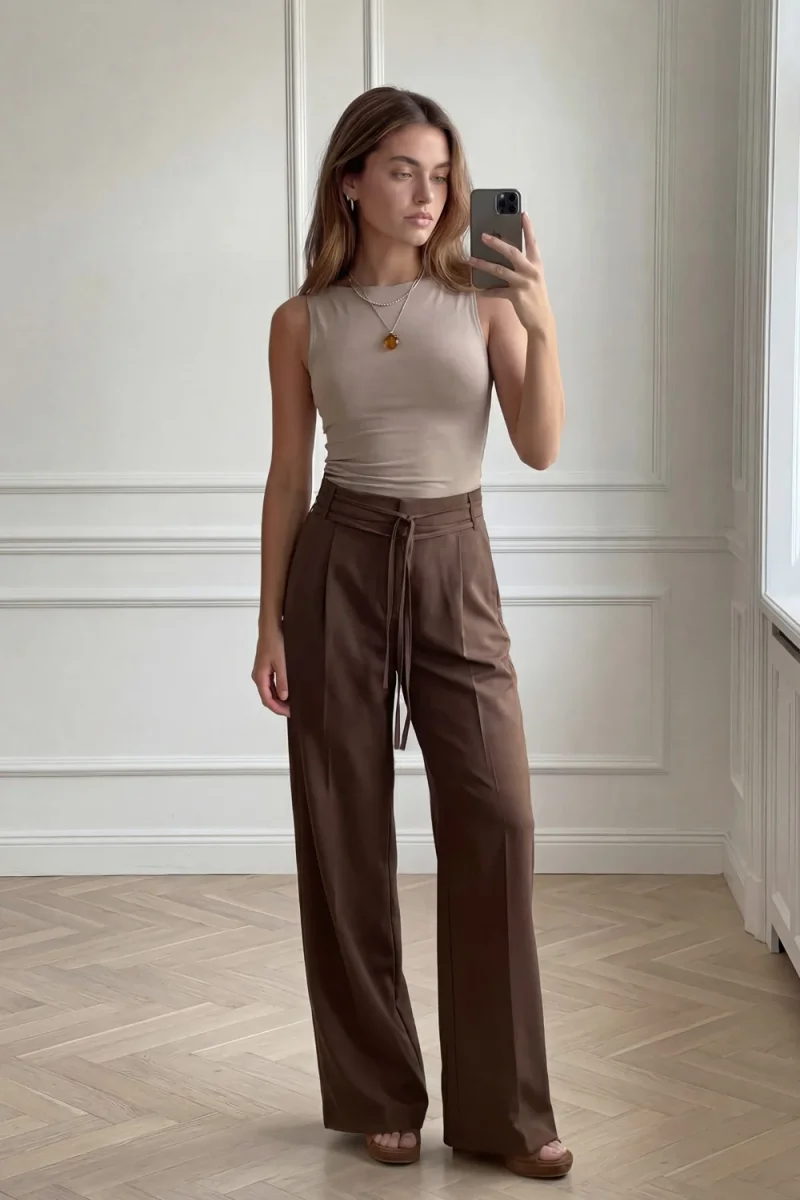 Pantalón doble cinturón