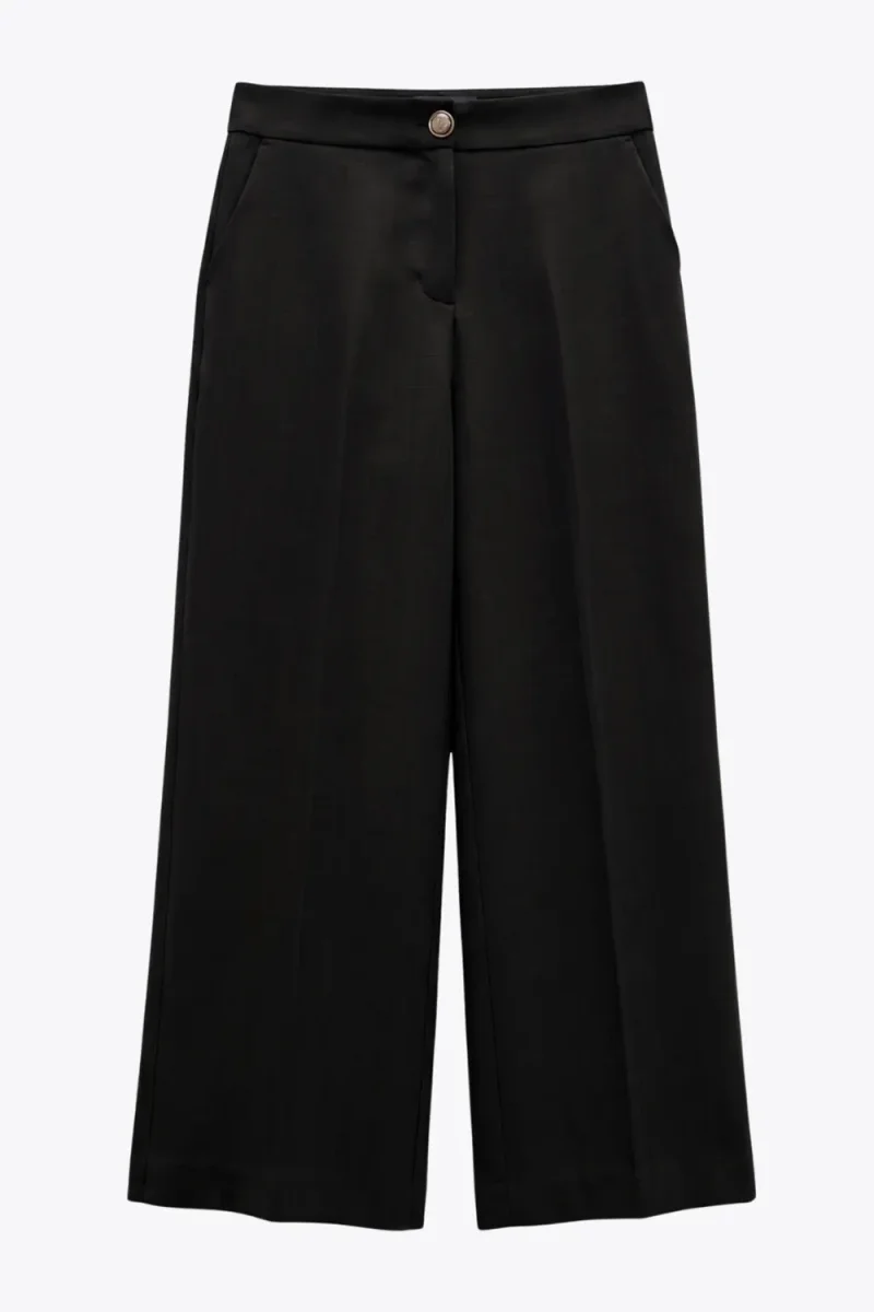 Pantalón fit amplio botón - Imagen 7