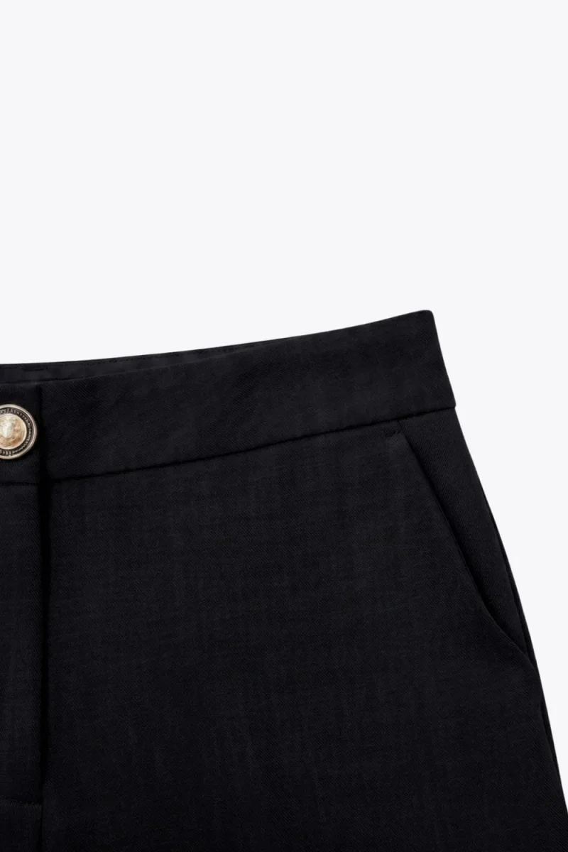 Pantalón fit amplio botón - Imagen 9