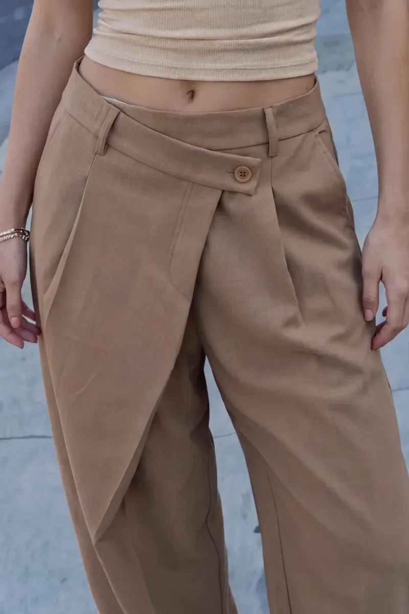 Pantalón fit balloon doble pretina - Imagen 6