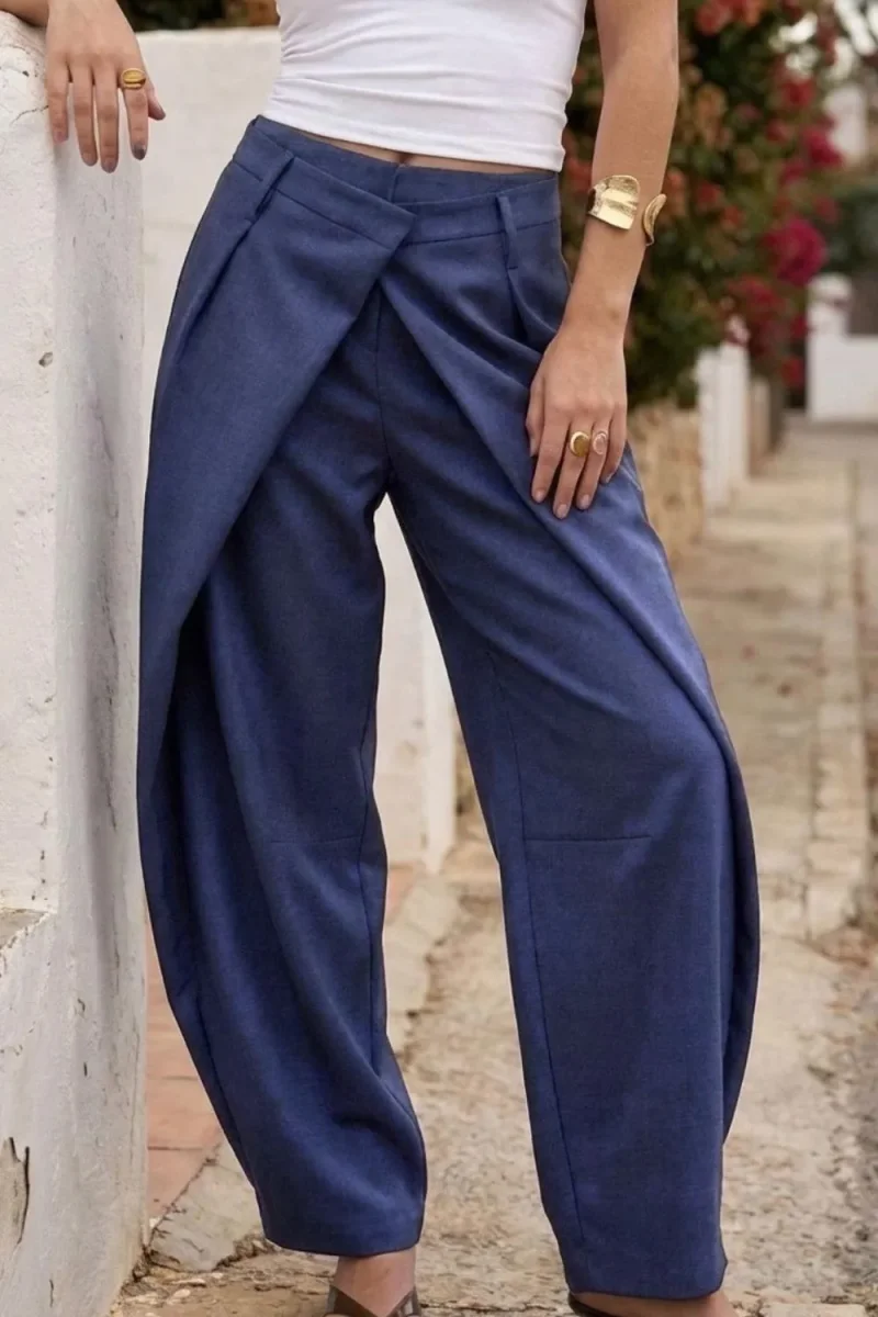 Pantalón fit barrel cruce doble - Imagen 4