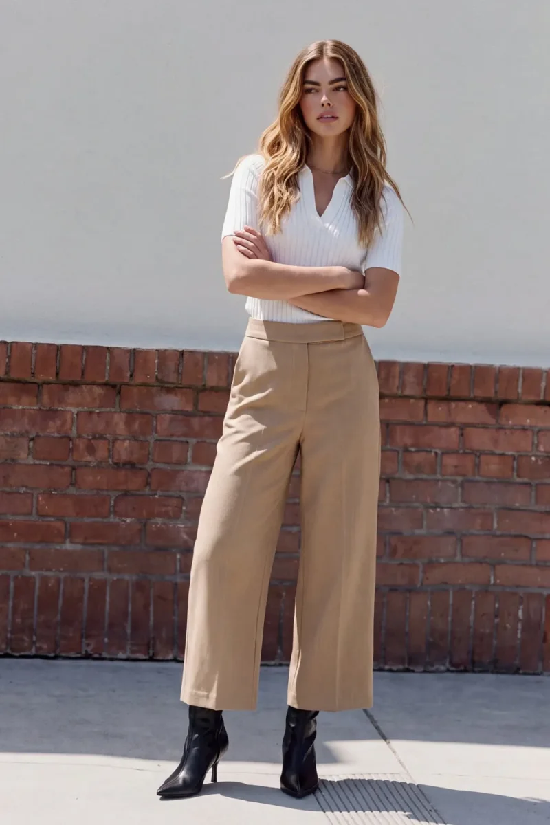 Pantalón fit culotte - Imagen 2