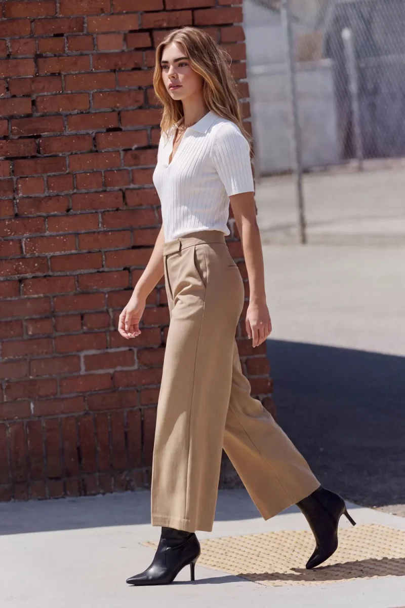 Pantalón fit culotte - Imagen 3