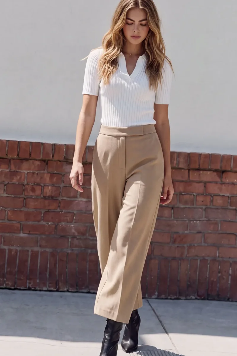 Pantalón fit culotte - Imagen 6