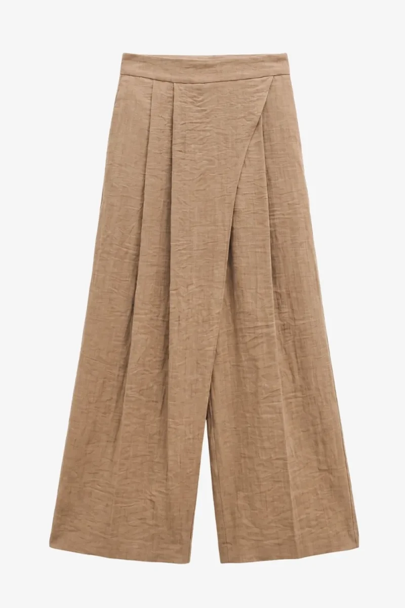 Pantalón fit palazzo pañuelo - Imagen 7