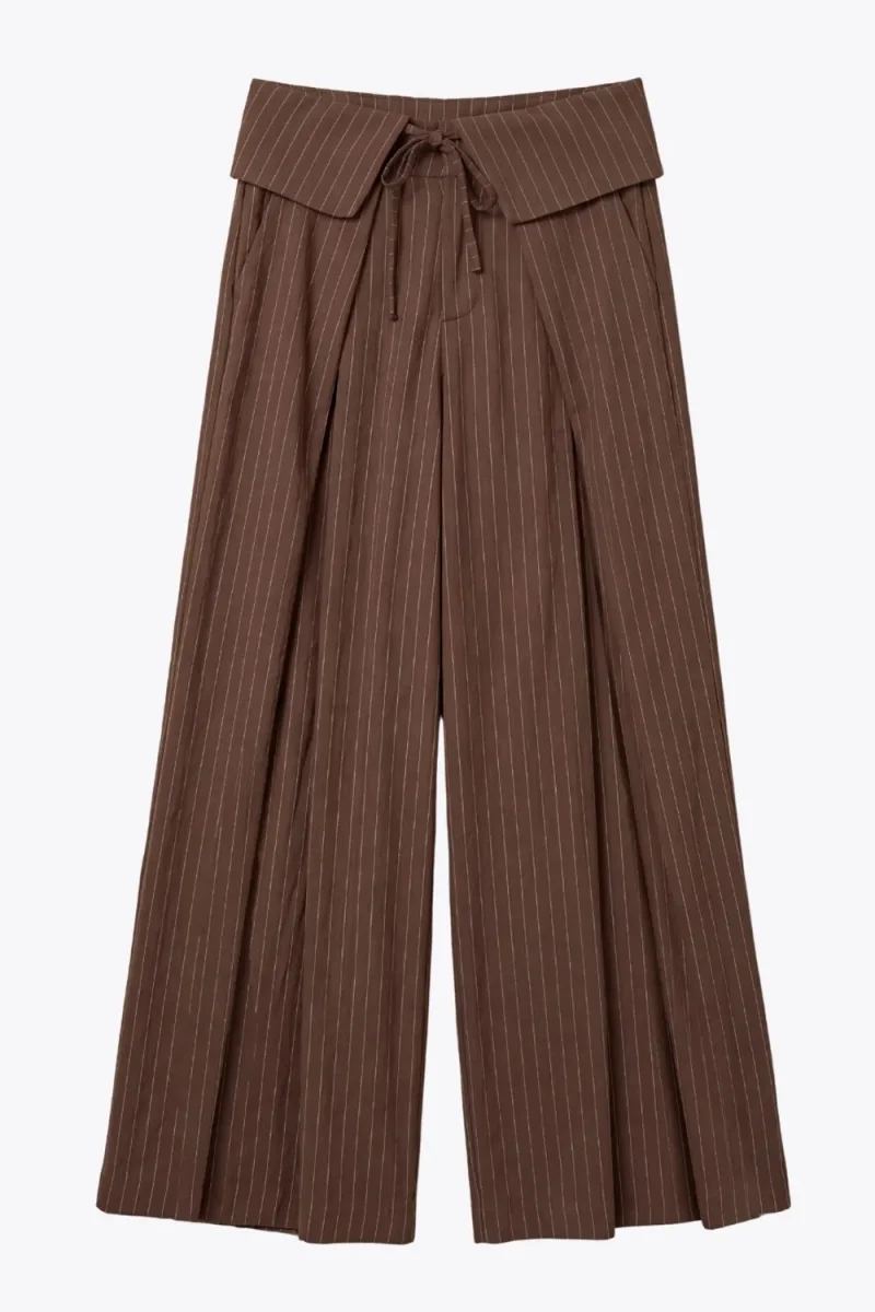 Pantalón fit palazzo rayas - Imagen 7